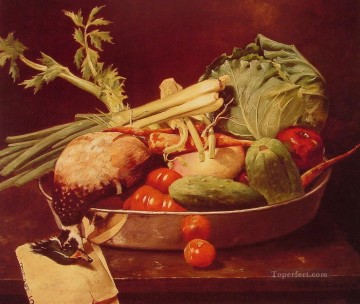 Naturaleza muerta clásica Painting - Naturaleza muerta con impresionismo vegetal William Merritt Chase